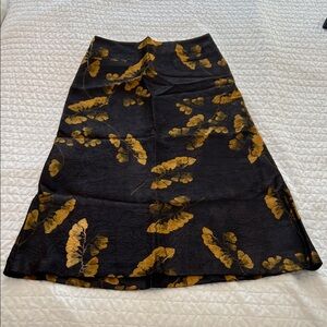 Zara Black and Gold Women's Skirt